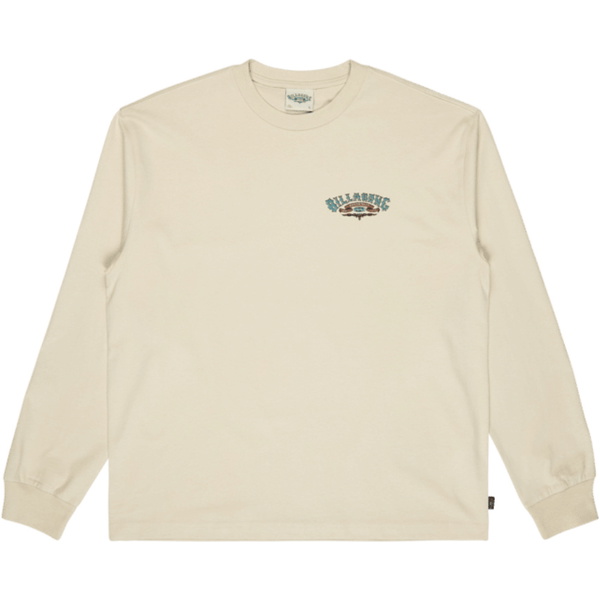 2026 Billabong Mens Heritage OG Long Sleeve T-Shirt EBYZT00640 - Oatmeal